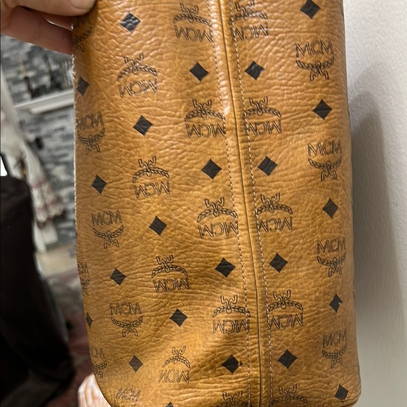 MCM Brown and Green Tote Bag - Picture 10 of 16